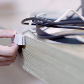 Gatuida 6pcs Cable Organizer Clips Desktop Wire Holder for Efficient Random Colors Suitable for Power Cords