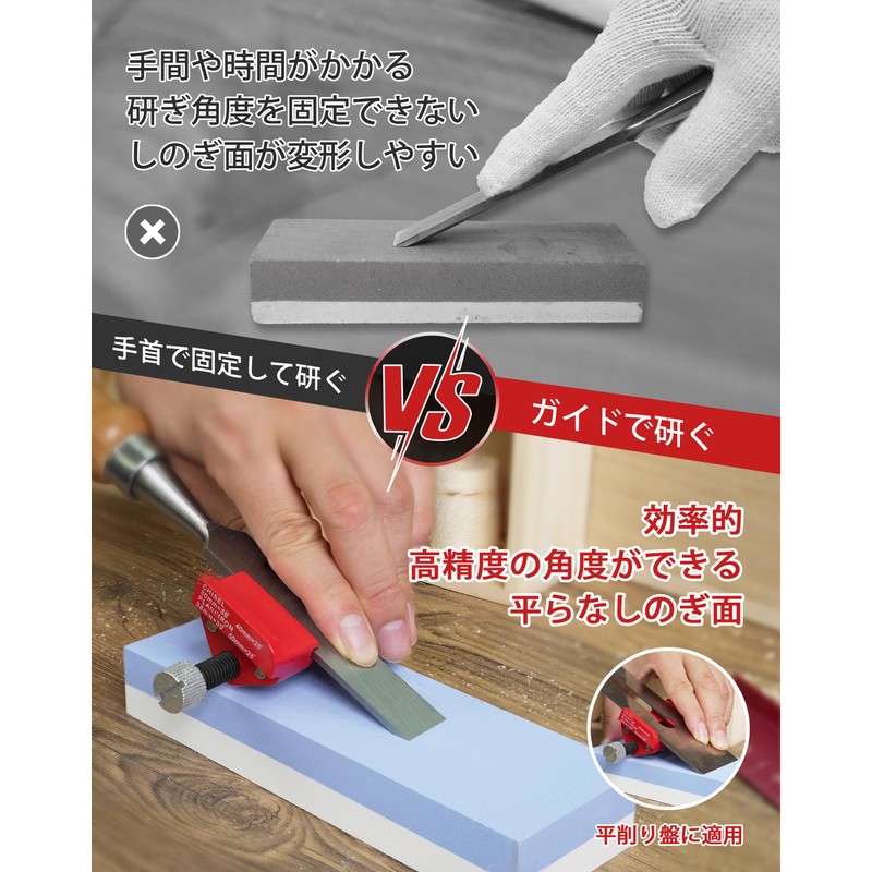 EZARC Chisel / Canna Sharpening Jig, Blade Sharpening, Angle Adjustable,