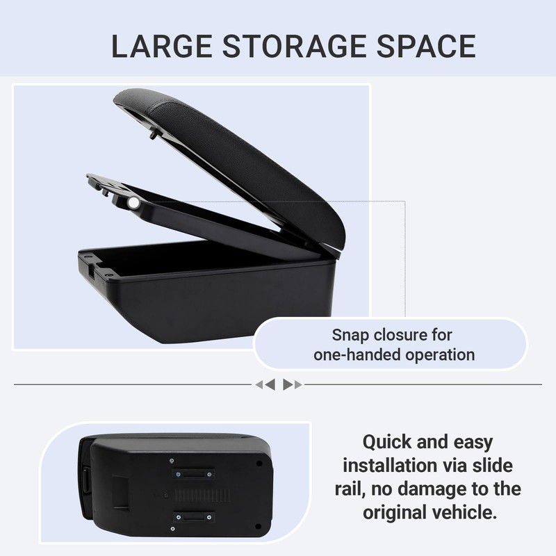 Olyrol Compatible with Nissan Versa 2020-2024 Armrests Car Center Console