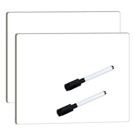 Dry Erase White Board for Student: 2-Pack Personal Whiteboard Lapboard for Kids, White Lapboard for Individual and School Supply