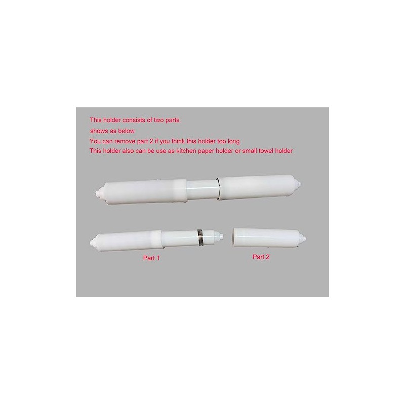 Extra-Long Toilet Paper Holder for Big Rolls | 3 pcs