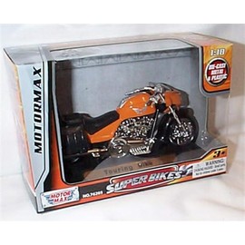 Corgi motormax orange Touring Bike 1:18 scale diecast model