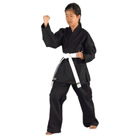 KWON Shadow Children's Karate Uniform black Size:130 cm