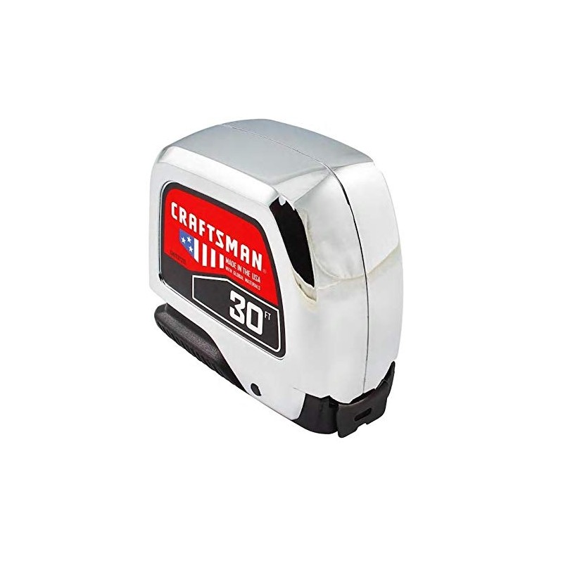 CRAFTSMAN Tape Measure, Chrome, 30-Foot (CMHT37370S)