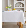 Fusehngre 51"x 71" Waterproof Rectangle Tablecloth Oil Spill Proof Wrinkle