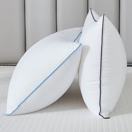 Flanhorest Bed Pillows for Sleeping - Pillows King Size Set of 2 Cooling Luxury Hotel Quality Pillow with Premium Plush Soft Down Alternative Fill for Side Back or Stomach Sleepers (King(Pack of 2))