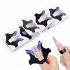 AHIER Nail Forms, 100PCS Acrylic Swallow Self Adhesive Gel Nail