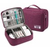 Waterproof Cable Storage Bag, Portable Electronic Organizer Case for USB