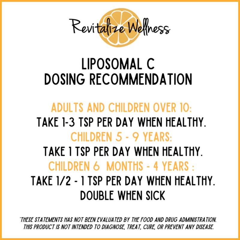 Revitalize Wellness Liposomal Vitamin C | 1,000 mg Vitamin C