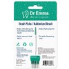 Dr. Emma Brush Picks Rubberized Brush Mint Brush Picks, 2