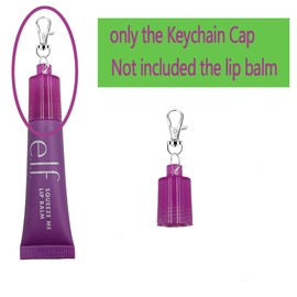 4 Pcs Keychain Cap for e.l.f Lip Balm 0.21 oz,Portable Holder Keychain Cap Compatible with e.l.f 0.21 oz Lip Repair Tubes (colorful)
