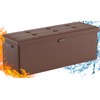 DocSafe Storage Ottoman Bench,Fireproof＆Waterproof Folding Storage Bench with Lock(15”x 43”x15”),Leather