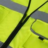 HPHST 5 Pockets High Visibility Reflective Safety Vest,Zipper Front, Meets