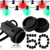Threlaco 50 Pcs Christmas Light Socket Safety Cap Plugs for