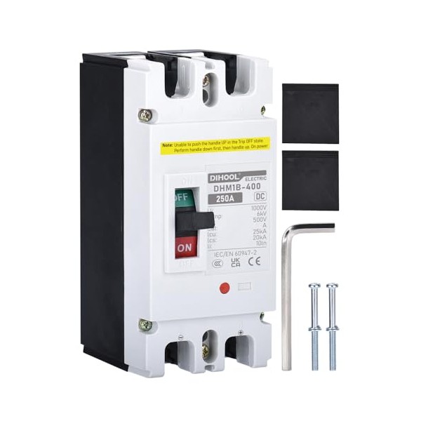 DIHOOL DIHOOL Battery DC Disconnect Switch, 250 Amp DC Breaker