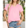 Womens T Shirts V Neck Short Sleeve Summer Tops Casual