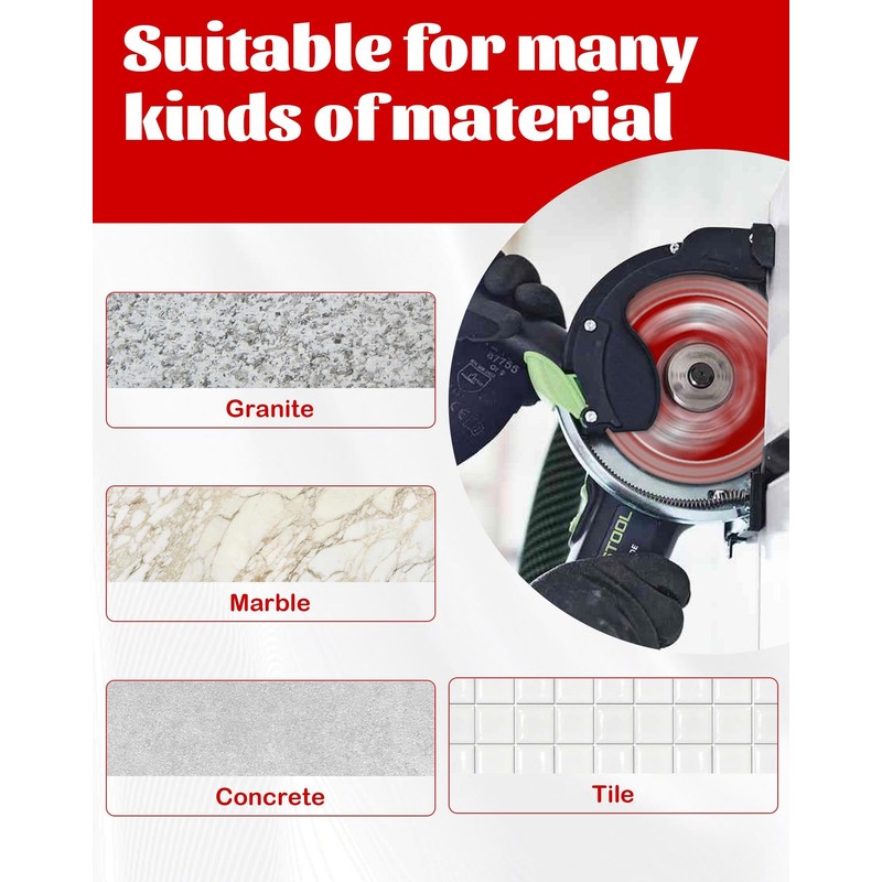 Casaverde 2 Pcs of 3" Diamond Tile Blade,Super Thin Porcelain