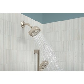 Peerless Ezra Single-Function Brushed Nickel Tub and Shower Faucet Set, Shower Handle, Shower Trim Kit, Shower Set, Brushed Nickel PTT14471-BN (Valve Not Included)