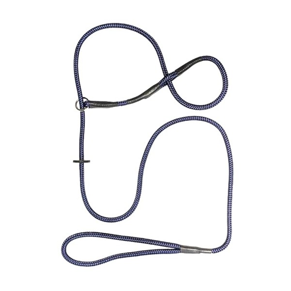 Anti-Pull Training Figure-of-Eight Lead, 45in/114cm long in Soft 8mm Navy