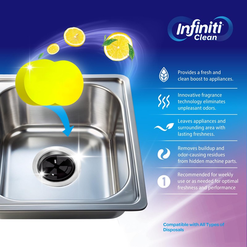 Garbage Disposal Cleaner and Deodorizer Tablets - Kitchen Sink Cleaner