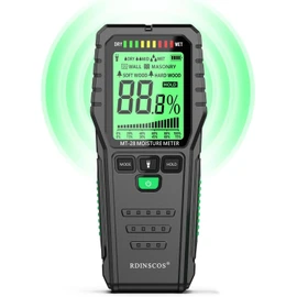 Wood Moisture Meter Pin Moisture Meter Firewood Detector Humidity Water Leak Lumber Portable Detectors (Black-Base)