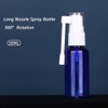 Botella de spray nasal portátil vacía de plástico de 1.0