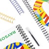 Rayson WR21143M Wire Binding Spines, Multicolor, 2:1 Pitch Double Loop