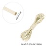 sourcing map Round Leather Cord, 5.5 Yard 2 Mm Leather