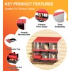 ZenxyHoC Two-Tier Chicken Nesting Box Red 6 Compartments