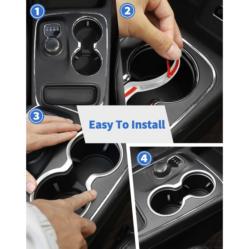 Gear Shift Cup Holder Cover Trim Bezel Fit for Dodge