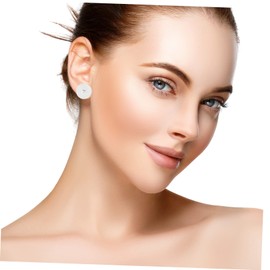 FOMIYES 200 Sets Fashion Ear Studs DIY Earrings Accessories Hypoallergenic Ear Jewelry Kit Lightweight Comfortable Silver Gold for Creative Projects