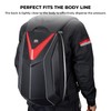 KEMIMOTO Motorcycle Backpack Hardshell Helmet Backpack Expandable Large Capacity Riding