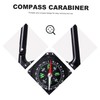 NOLITOY Compass Climbing Carabiner Clip Hook with Compass Outdoor Navigation