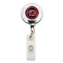 FTH South Carolina Gamecocks Badge Reel with Alligator Clip