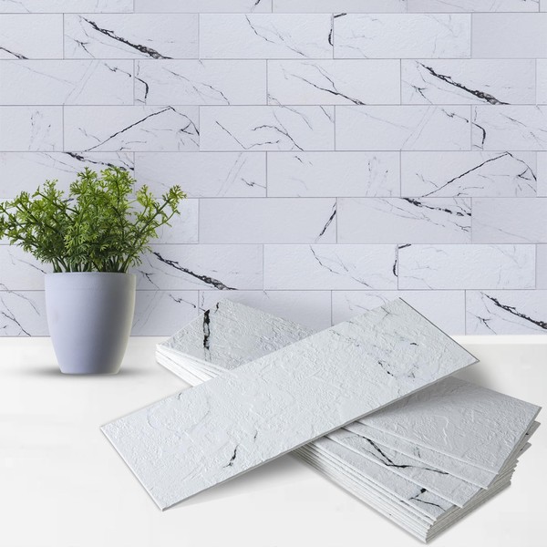 Artemuro 40PCS Peel and Stick Backsplash for Kitchen, 3" x