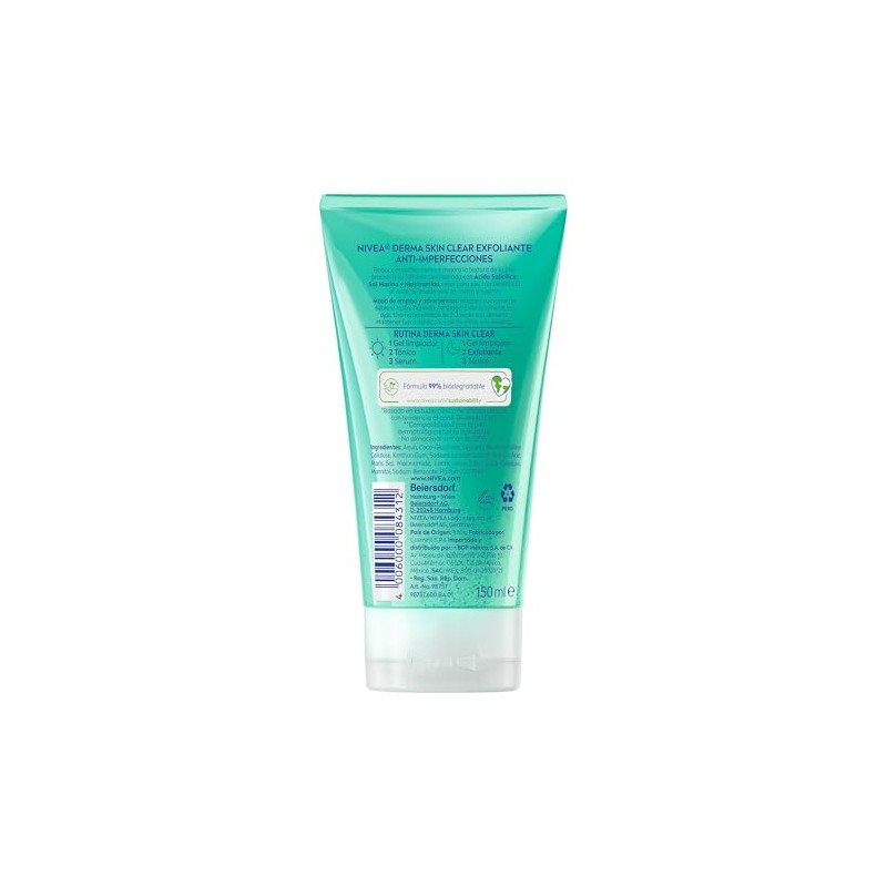 Nivea Derma Skin Clear Gel Exfoliante Anti Imperfecciones 150 Ácido