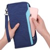 Zoppen RFID Travel Wallet & Documents Organizer Zipper Case -