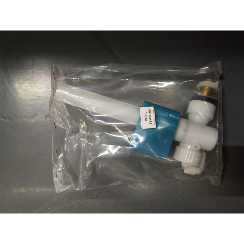 White Silent Side Inlet 1/2BSP Side Entry Fill Valve Brass