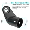Bike Trailer Hitch Connector, Stable Metal Bicycle Tow Coupler Attachment
