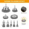 Pmueuff Wire Brush Drill, 9-Piece Wire Brush Set for Drill,