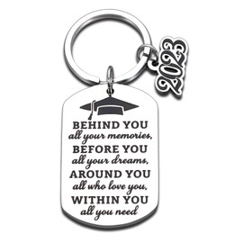 Inspirational Class of 2023 Graduation Gifts Grad Keychain for Senior 2023 Medical High School College Graduation Gift for Her Him Graduate Gifts for Nursing Students Boys Girls Women Men Son Daughter
