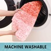 Soft Microfiber Bathroom Toilet Lid Cover, 17.5x15, Coral