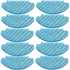 DDYS.Fr 10Pcs Washable Cloth Mop Pads for Ecovacs Deebot Ozmo T8 AIVI T8 Max T8 T8+ Series/ T9 /N8, N8 Pro Plus/ N8 Pro, for Yeedi Vac/Yeedi Vac Max/Yeedi Vac Station Robot Vacuum Replacement Parts