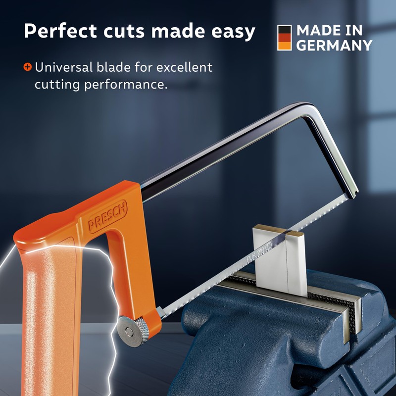 Presch Junior Hacksaw 200mm - with Universal Saw Blade for