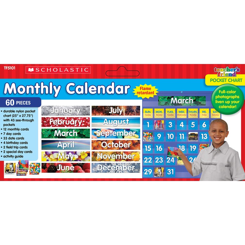 Monthly Calendar Pocket Chart