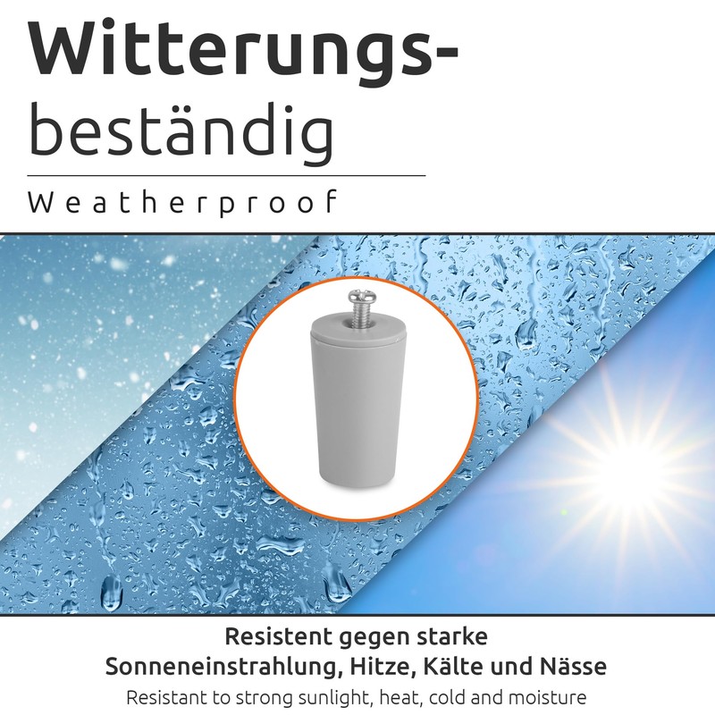 ECENCE Stop Stop for Roller Shutters, Set of 8, 40