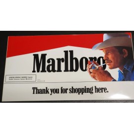 Marlboro 1989 New Vintage Marlboro Business Hours Sign Decal Sticker 15" x 8"  57254-D4
