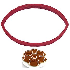 CookieCutterCom Brand Football Cookie Cutter 4 inch – 3d Printed Plastic – USA Made