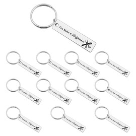 Xiahuyu 12Pcs Hair Stylist Appreciation Gifts Hairdresser Keychain Hairdresser Thank You Gifts Cosmetology Graduation Gift Birthday Christmas Leaving Retirement Gifts for Hair Dresser