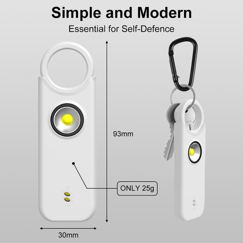 Flintronic Personal Alarm White